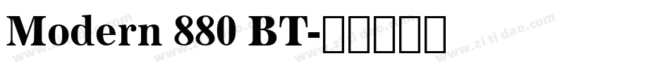 Modern 880 BT字体转换